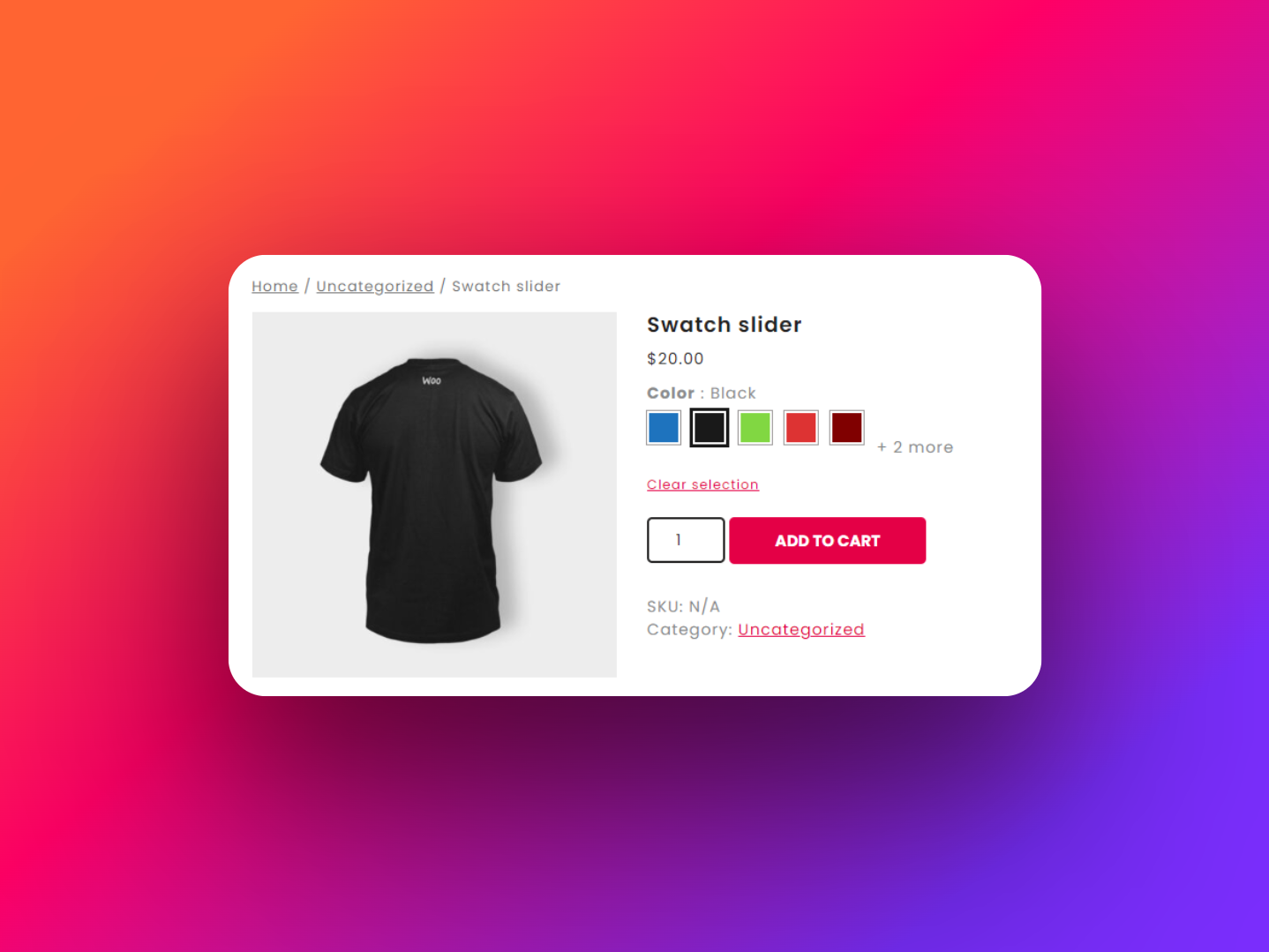 Color or Image Variation Swatches Plugin swatch slider
